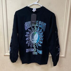 New! Junk Food Clothing Grateful Dead Dancing Skeletons Sweatshirt
